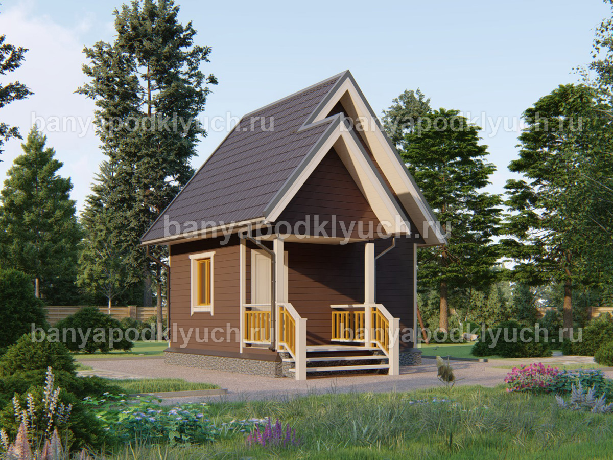 Каркасная баня 5x4 м Каркасная баня 5x4 м